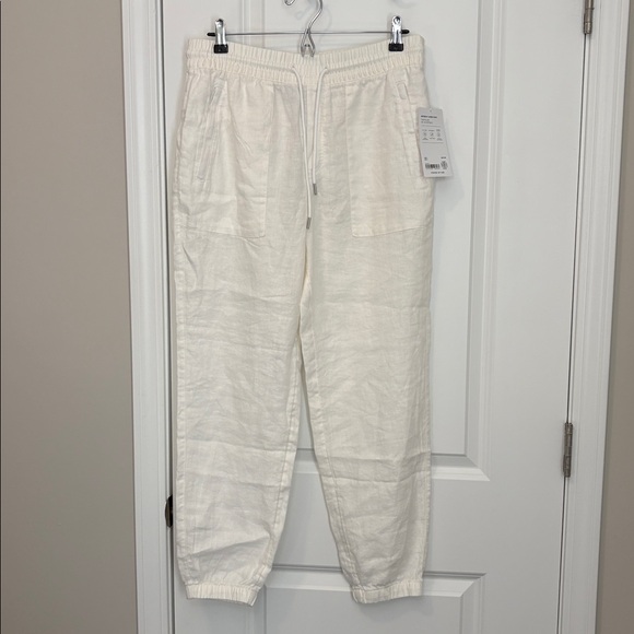 Athleta Retreat Linen Jogger - White - size 8 Medium NWT - Picture 5 of 11